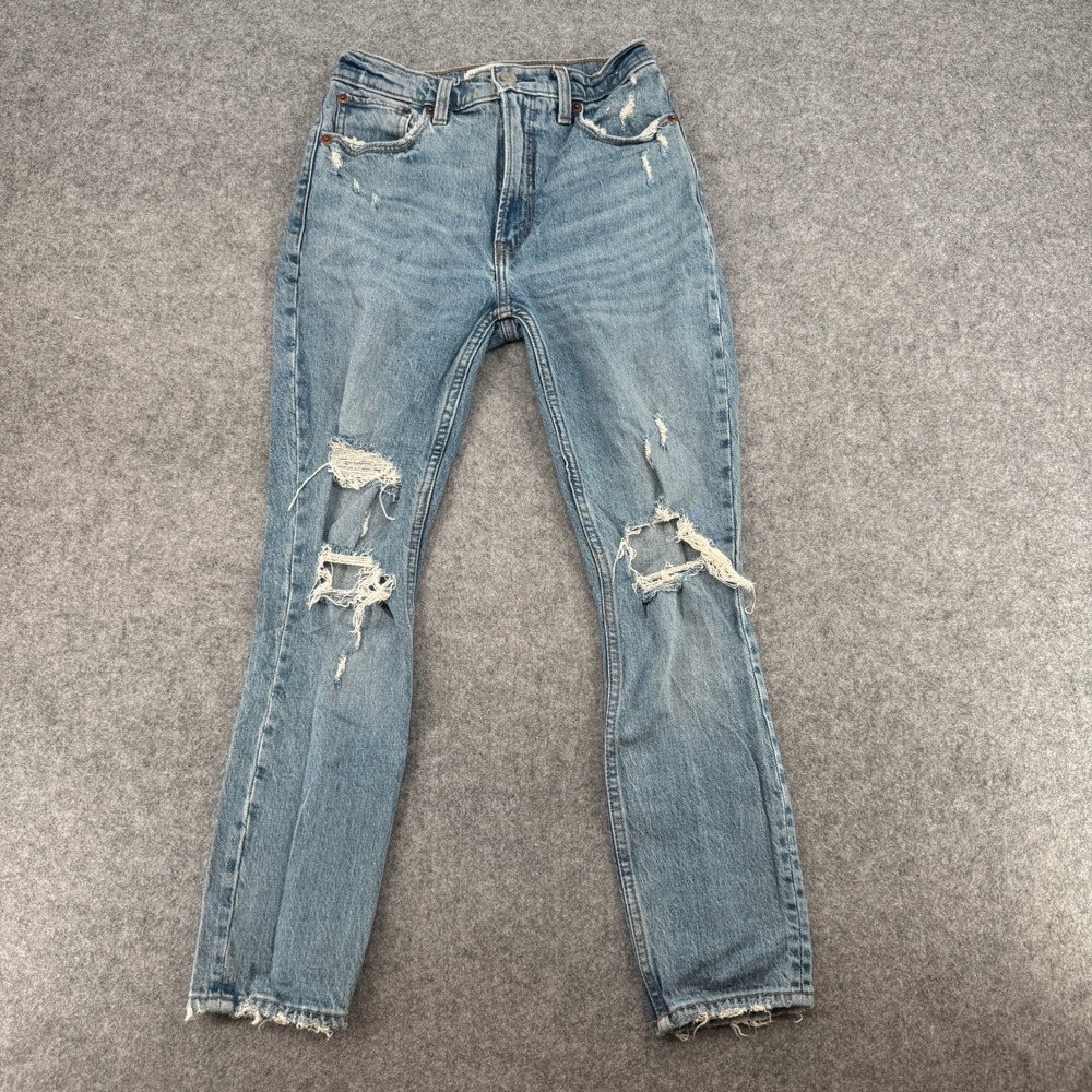 Y2K Abercrombie & Fitch Jeans Womens 24 The Skinny High Rise Distressed